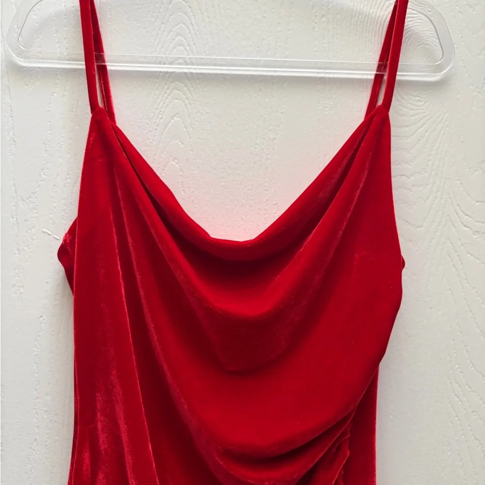 Laundry By Shelli Segal Vibrant Red Backless Dress - Picture 5 of 9